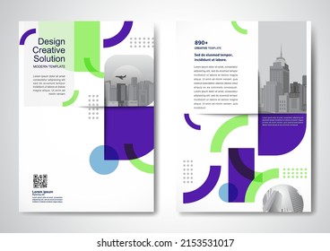 Template Vector Design For Brochure, AnnualReport, Magazine, Poster, Corporate Presentation, Portfolio, Flyer, Infographic, Layout Modern With Blue Color Size A4, Front And Back, Easy To Use And Edit.