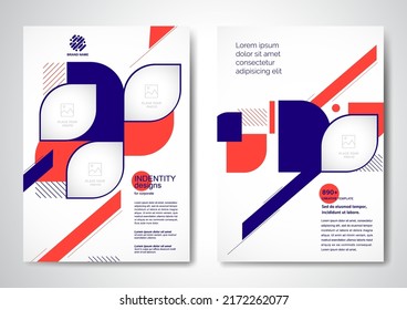 Template vector design for Brochure, AnnualReport, Magazine, Poster, Corporate Presentation, Portfolio, Flyer, infographic, layout modern with colorful size A4, Front and back, Easy to use.