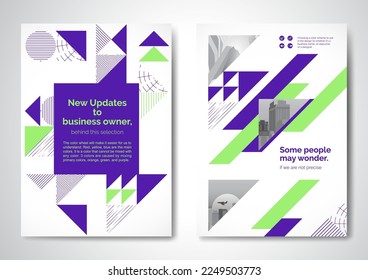 Template vector design for Brochure, AnnualReport, Magazine, Poster, Corporate Presentation, Portfolio, Flyer, infographic, layout modern with blue color size A4, Front and back, Easy to use and edit.