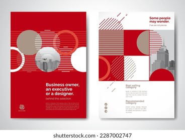 Template vector design for Brochure, AnnualReport, Magazine, Poster, Corporate Presentation, Portfolio, Flyer, infographic, layout modern with colorful size A4, Front and back, Easy to use.