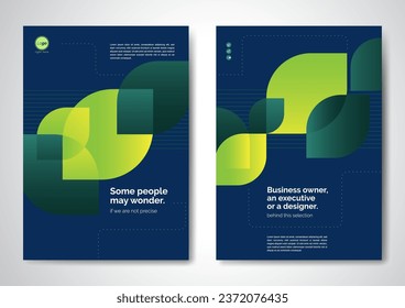 Template vector design for Brochure, AnnualReport, Magazine, Poster, Corporate Presentation, Portfolio, Flyer, infographic, layout modern with Green color size A4, Front and back, Easy to use.