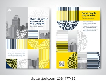 Template vector design for Brochure, AnnualReport, Magazine, Poster, Corporate Presentation, Portfolio, Flyer, infographic, layout modern with colorful size A4, Front and back, Easy to use.