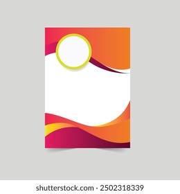 Template vector design for Brochure, AnnualReport, Magazine, Poster, Corporate Presentation, Portfolio, Flyer, infographic, layout modern with blue color size A4, Front and back, Easy to use and edit.