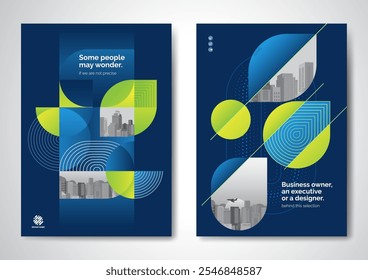 Vorlage, Vektordesign für Broschüre, Geschäftsbericht, Magazin, Poster, Unternehmenspräsentation, Portfolio, Flyer, Infografik, Layout modern mit blauer Farbe Größe A4, Vorder- und Rückseite, einfach zu bedienen und zu bearbeiten.