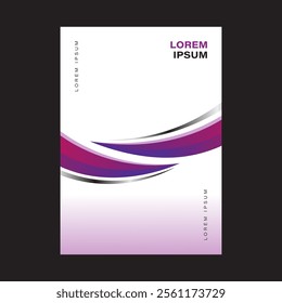 Template vector design for Brochure, AnnualReport, Magazine, Poster, Corporate Presentation, Portfolio, Flyer, infographic, layout modern with blue color size A4, Front and back, Easy to use and edit.