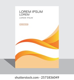 Template vector design for Brochure, AnnualReport, Magazine, Poster, Corporate Presentation, Portfolio, Flyer, infographic, layout modern with Green color size A4, Easy to use and edit.