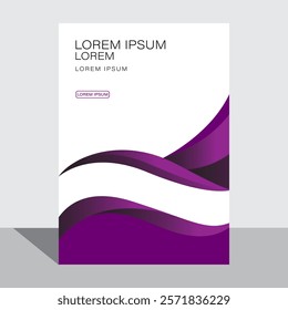 Template vector design for Brochure, AnnualReport, Magazine, Poster, Corporate Presentation, Portfolio, Flyer, infographic, layout modern with Green color size A4, Easy to use and edit.