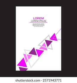 Template vector design for Brochure, AnnualReport, Magazine, Poster, Corporate Presentation, Portfolio, Flyer, infographic, layout modern with Green color size A4, Easy to use and edit.
