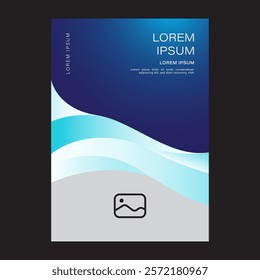 Template vector design for Brochure, AnnualReport, Magazine, Poster, Corporate Presentation, Portfolio, Flyer, infographic, layout modern with Green color size A4, Easy to use and edit.