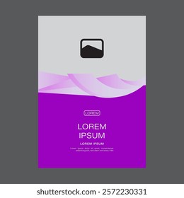 Template vector design for Brochure, AnnualReport, Magazine, Poster, Corporate Presentation, Portfolio, Flyer, infographic, layout modern with Green color size A4, Easy to use and edit.