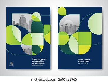Template vector design for Brochure, AnnualReport, Magazine, Poster, Corporate Presentation, Portfolio, Flyer, infographic, layout modern with blue color size A4, Front and back, Easy to use and edit.