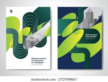 Diseño de Vector de Plantilla para folleto, informe anual, revista, póster, presentación Corporativa, Cartera, volante, infografía, diseño moderno con tamaño de color azul A4, frontal y posterior, fácil de usar y editar.