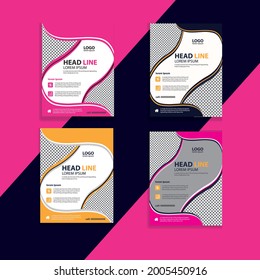 Template vector design for Brochure,  Magazine, Poster, Corporate Presentation, Portfolio, Flyer,  layout modern with colorful size A4, Front and back, Easy to use and edit.