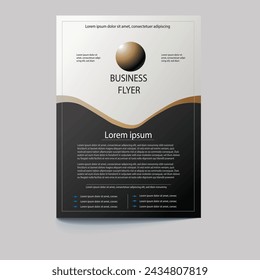 Template vector design for Brochure, Magazine, Poster, Corporate Presentation, Portfolio, Flyer, layout modern with Green colour size A4, Front and back, Easy to use.