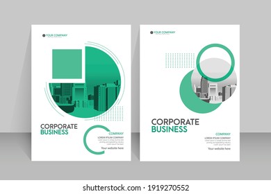 Template vector design for Brochure ,Poster, Corporate Presentation, Portfolio, Flyer, layout modern with color size A4, Front and back, Easy to use and edit