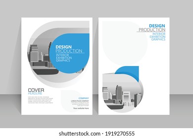 Template vector design for Brochure ,Poster, Corporate Presentation, Portfolio, Flyer, layout modern with color size A4, Front and back, Easy to use and edit