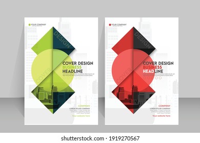 Template vector design for Brochure ,Poster, Corporate Presentation, Portfolio, Flyer, layout modern with color size A4, Front and back, Easy to use and edit