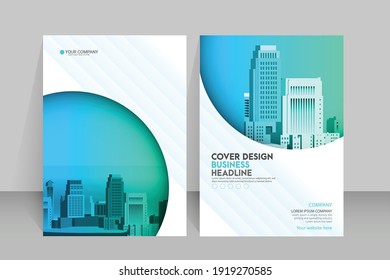 Template vector design for Brochure ,Poster, Corporate Presentation, Portfolio, Flyer, layout modern with color size A4, Front and back, Easy to use and edit