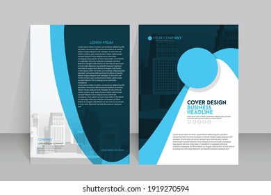 Template vector design for Brochure ,Poster, Corporate Presentation, Portfolio, Flyer, layout modern with color size A4, Front and back, Easy to use and edit