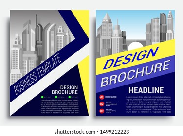 Template vector design for Business brochure flyer design layout template, report, poster, flyer background with geometric background
