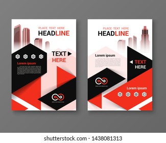 Template vector design Business.Annual Report, Magazine, Poster, Corporate Presentation, geometric shapes for tech, science, market with light background,vector illustration template in A4 size
