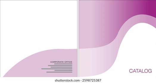 Template vector design for Catalog, Brochure, Annual Report, Magazine, Poster, Corporate Presentation, Portfolio, Flyer, infographic,  Front and back, Easy to use and edit.