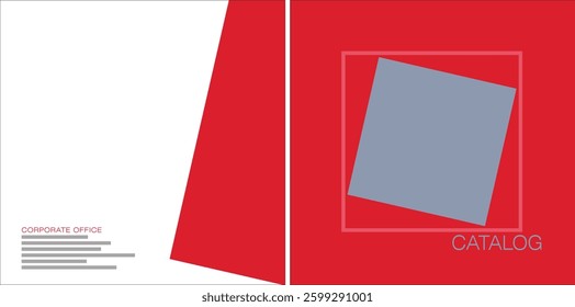 Template vector design for Catalog, Brochure, Annual Report, Magazine, Poster, Corporate Presentation, Portfolio, Flyer, infographic, Front and back, Easy to use and edit.