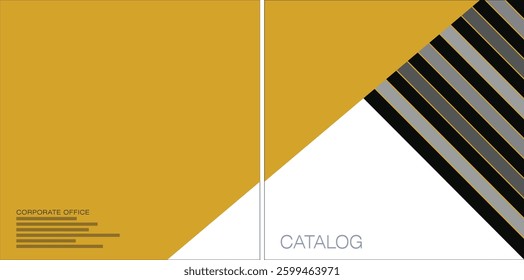 Template vector design for Catalog, Brochure, Annual Report, Magazine, Poster, Corporate Presentation, Portfolio, Flyer, infographic, Front and back, Easy to use and edit.