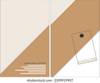 Template vector design for Catalog, Brochure, Annual Report, Magazine, Poster, Corporate Presentation, Portfolio, Flyer, infographic, Front and back, Easy to use and edit.