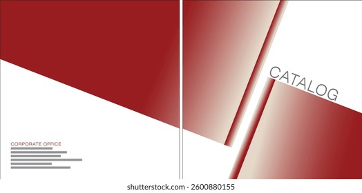 Template vector design for Catalog, Brochure, Annual Report, Magazine, Poster, Corporate Presentation, Portfolio, Flyer, infographic, Front and back, Easy to use and edit.