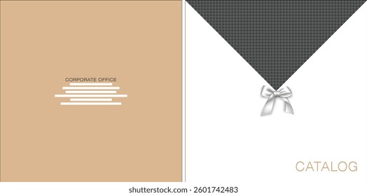 Template vector design for Catalog, Brochure, Annual Report, Magazine, Poster, Corporate Presentation, Portfolio, Flyer, infographic, Front and back, Easy to use and edit.