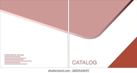 Template vector design for Catalog, Brochure, Annual Report, Magazine, Poster, Corporate Presentation, Portfolio, Flyer, infographic, Front and back, Easy to use and edit.