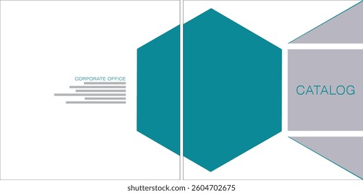 Template vector design for Catalog, Brochure, Annual Report, Magazine, Poster, Corporate Presentation, Portfolio, Flyer, infographic, Front and back, Easy to use and edit.