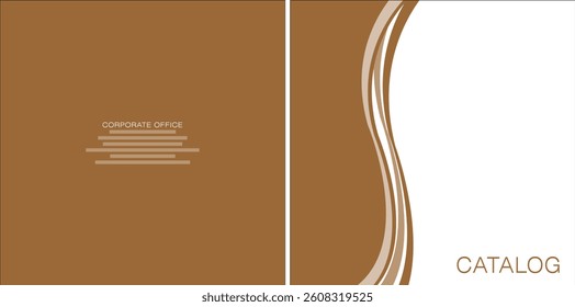 Template vector design for Catalog, Brochure, Annual Report, Magazine, Poster, Corporate Presentation, Portfolio, Flyer, infographic, Front and back, Easy to use and edit.