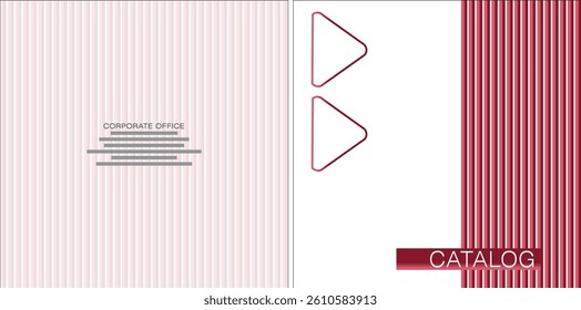 Template vector design for Catalog, Brochure, Annual Report, Magazine, Poster, Corporate Presentation, Portfolio, Flyer, infographic, layout, Front and back, Easy to use and edit.