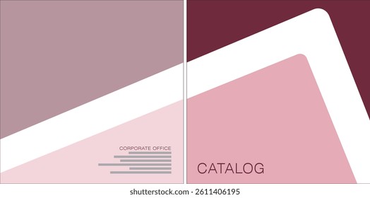 Template vector design for Catalog, Brochure, Annual Report, Magazine, Poster, Corporate Presentation, Portfolio, Flyer, infographic, layout, Front and back, Easy to use and edit.