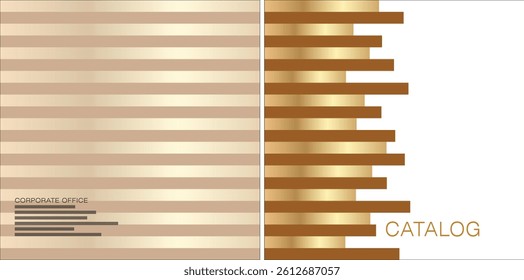 Template vector design for Catalog, Brochure, Annual Report, Magazine, Poster, Corporate Presentation, Portfolio, Flyer, infographic, layout, Front and back, Easy to use and edit.
