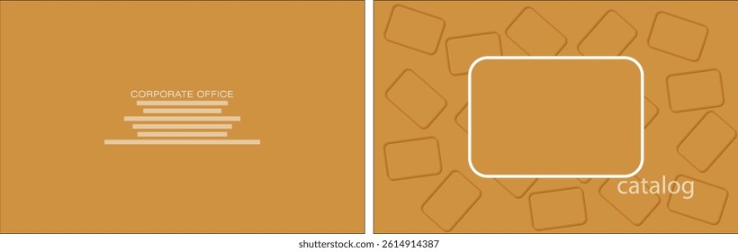 Template vector design for Catalog, Brochure, Annual Report, Magazine, Poster, Corporate Presentation, Portfolio, Flyer, infographic, layout,  Front and back, Easy to use and edit.