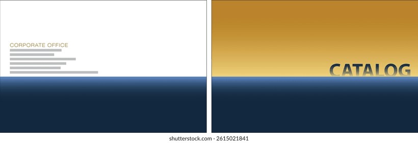 Template vector design for Catalog, Brochure, Annual Report, Magazine, Poster, Corporate Presentation, Portfolio, Flyer, infographic, layout, Front and back, Easy to use and edit.