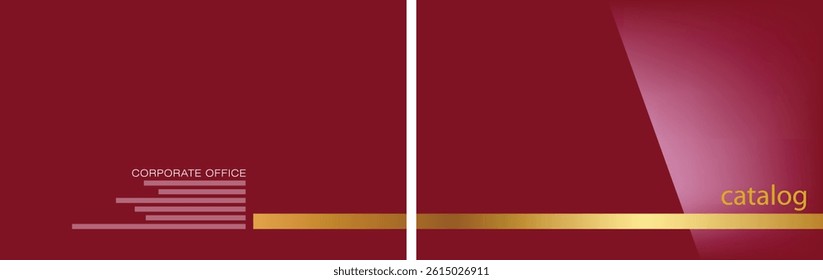 Template vector design for Catalog, Brochure, Annual Report, Magazine, Poster, Corporate Presentation, Portfolio, Flyer, infographic, layout, Front and back, Easy to use and edit.