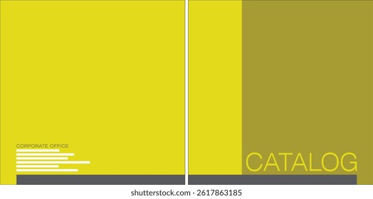 Diseño de Vector de Plantilla para Catálogo, folleto, informe anual, revista, póster, presentación Corporativa, Cartera, volante, infografía, diseño, frontal y posterior, fácil de usar y editar.