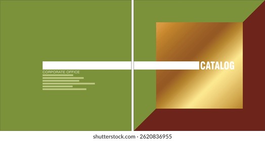 Template vector design for Catalog, Brochure, Annual Report, Magazine, Poster, Corporate Presentation, Portfolio, Flyer, infographic, layout, Front and back, Easy to use and edit.