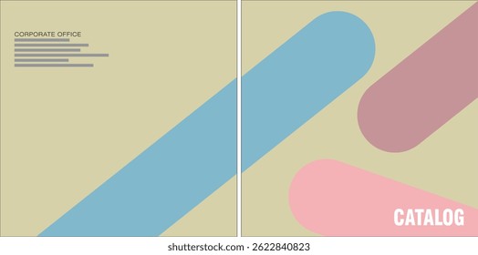 Template vector design for Catalog, Brochure, Annual Report, Magazine, Poster, Corporate Presentation, Portfolio, Flyer, infographic, layout, Front and back, Easy to use and edit.