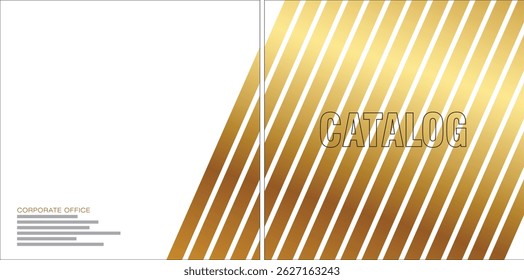 Diseño de Vector de Plantilla para Catálogo, folleto, informe anual, revista, póster, presentación Corporativa, Cartera, volante, infografía, diseño, frontal y posterior, fácil de usar y editar.