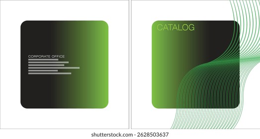 Diseño de Vector de Plantilla para Catálogo, folleto, informe anual, revista, póster, presentación Corporativa, Cartera, volante, infografía, diseño, frontal y posterior, fácil de usar y editar.