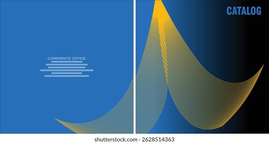 Template vector design for Catalog, Brochure, Annual Report, Magazine, Poster, Corporate Presentation, Portfolio, Flyer, infographic, layout, Front and back, Easy to use and edit.