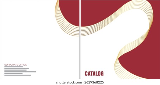 Template vector design for Catalog, Brochure, Annual Report, Magazine, Poster, Corporate Presentation, Portfolio, Flyer, infographic, layout,  Front and back, Easy to use and edit.