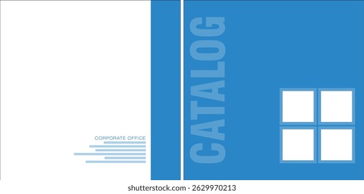 Diseño de Vector de Plantilla para Catálogo, folleto, informe anual, revista, póster, presentación Corporativa, Cartera, volante, infografía, diseño, frontal y posterior, fácil de usar y editar.