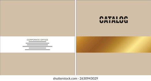 Template vector design for Catalog, Brochure, Annual Report, Magazine, Poster, Corporate Presentation, Portfolio, Flyer, infographic, layout, Front and back, Easy to use and edit.