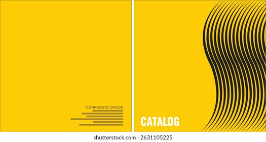 Template vector design for Catalog, Brochure, Annual Report, Magazine, Poster, Corporate Presentation, Portfolio, Flyer, infographic, layout, Front and back, Easy to use and edit.
